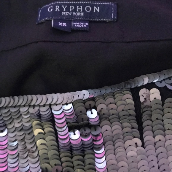 Gryphon New York sequined mini skirt - Picture 3 of 3